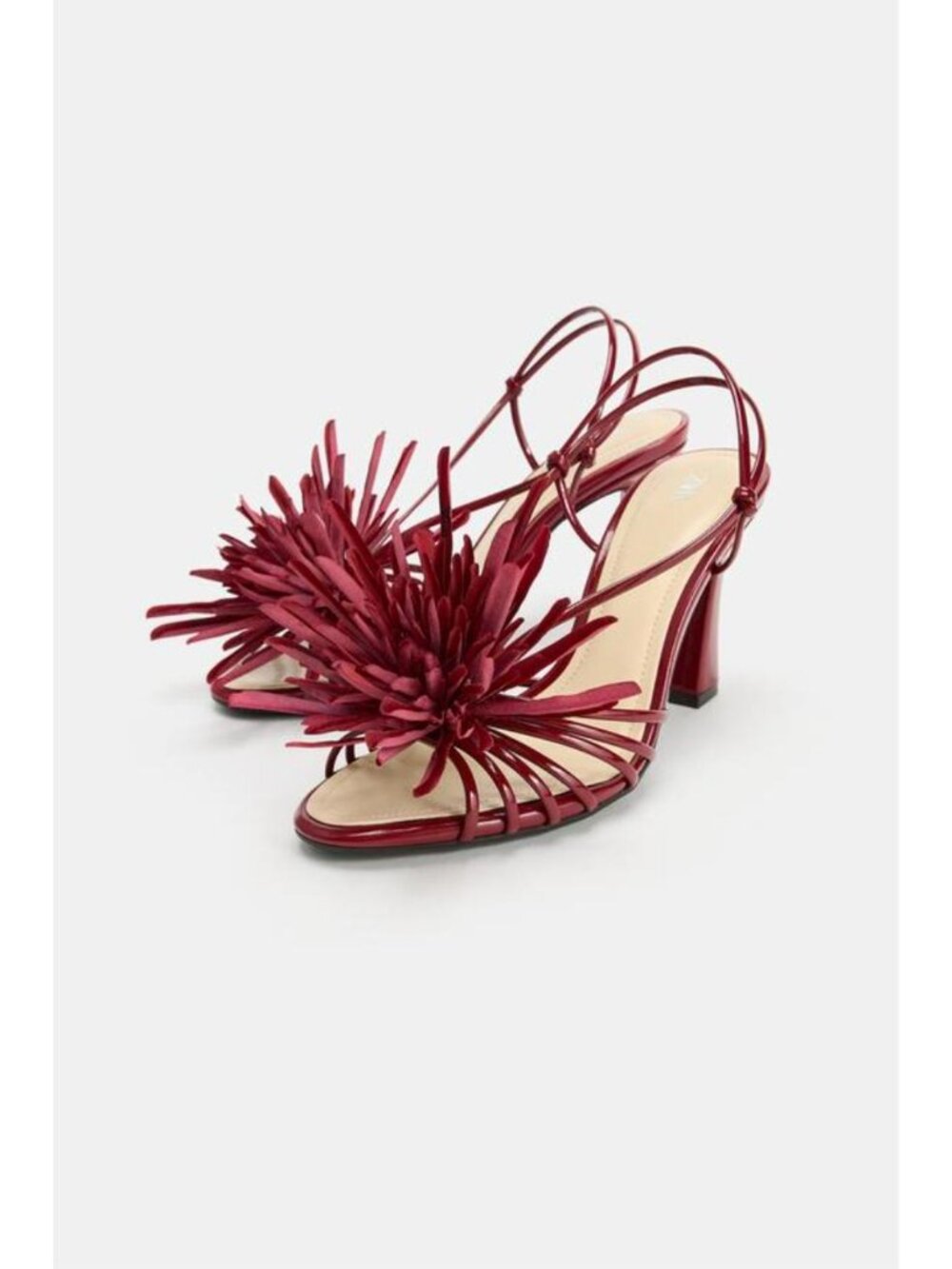 ZARA FLOWER HEELED SANDALS 2335/810/022 - Picture 4 of 5